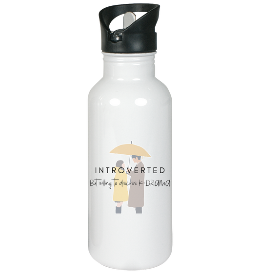 BUSINESS PROPOSAL - INTROVERTED BUT WILLING TO DISCUSS K-DRAMA - Stainless Steel Water Bottle