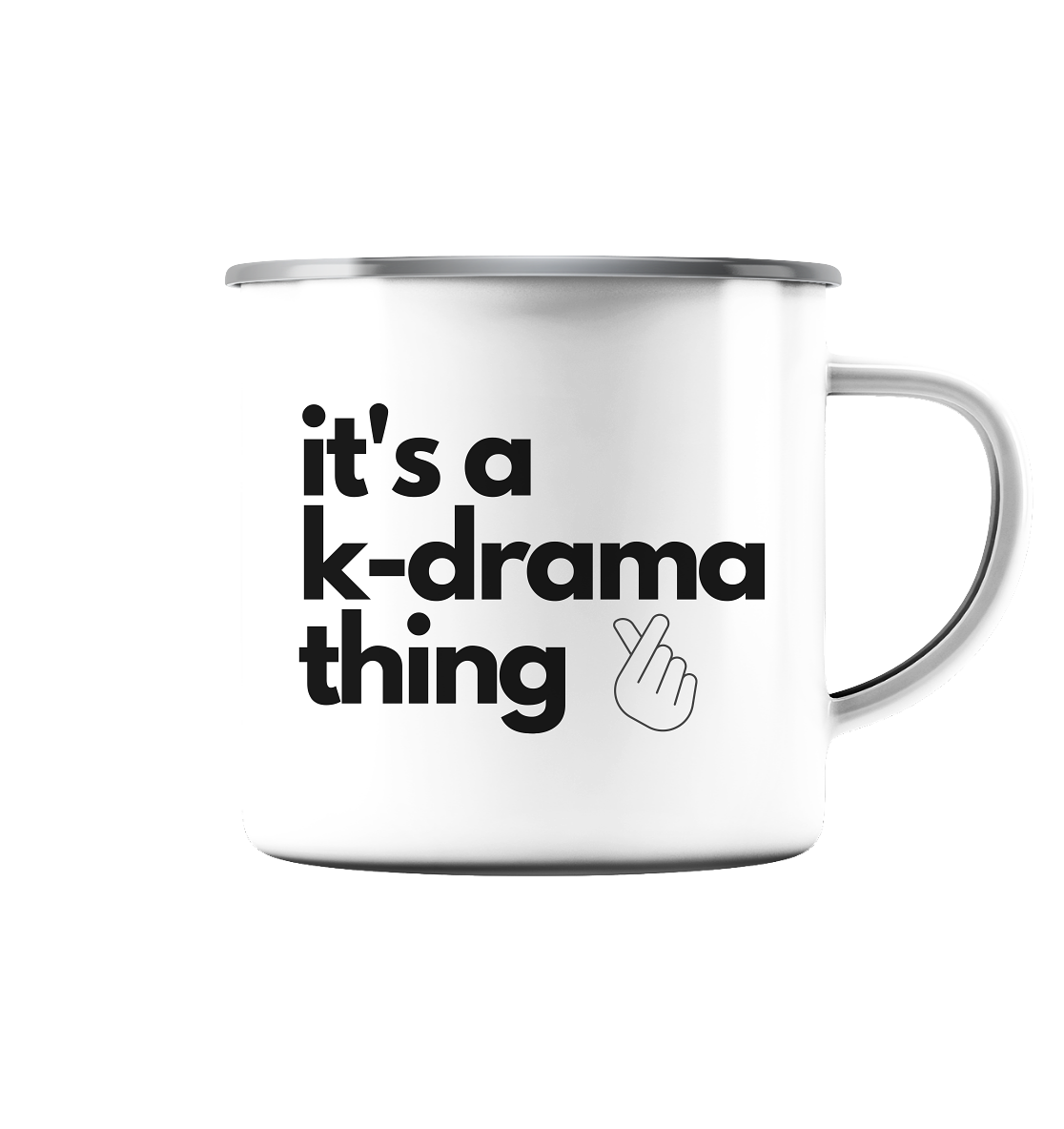 It's a K-Drama Thing - Enamel Mug (Silver)