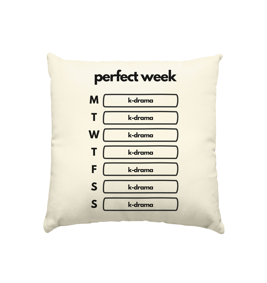 K-Drama Week - Cushion natural 40x40cm