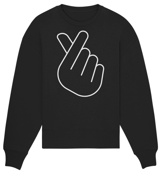 FINGER HEART - Organic Oversize Sweatshirt