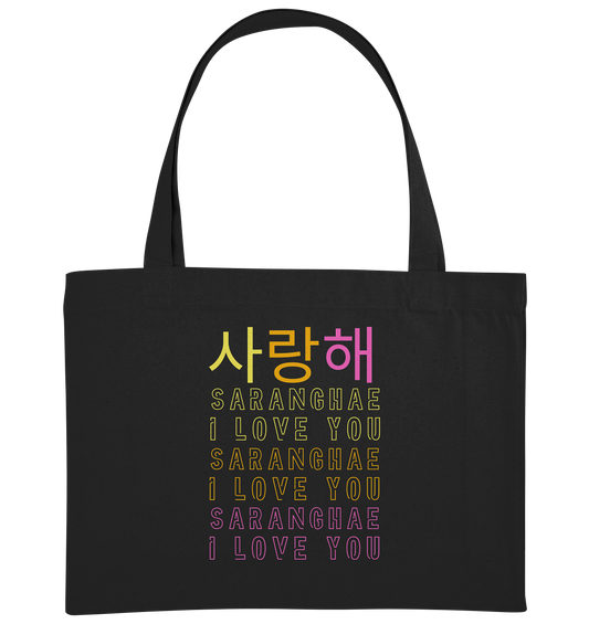 SARANGHAE I LOVE YOU - Organic Shopping-Bag