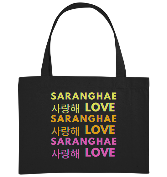 SARANGHAE LOVE NEON - Organic Shopping-Bag